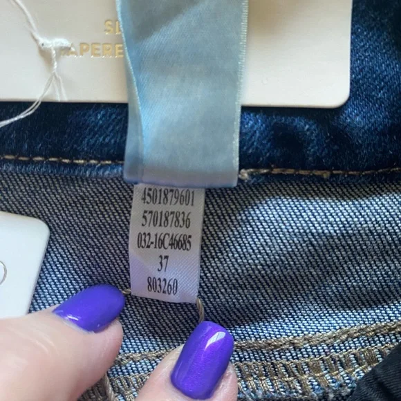 Chico's Platinum Nolan Indigo Destructed Jegging Jean Size 00 (XS/2) NWT - Picture 11 of 13